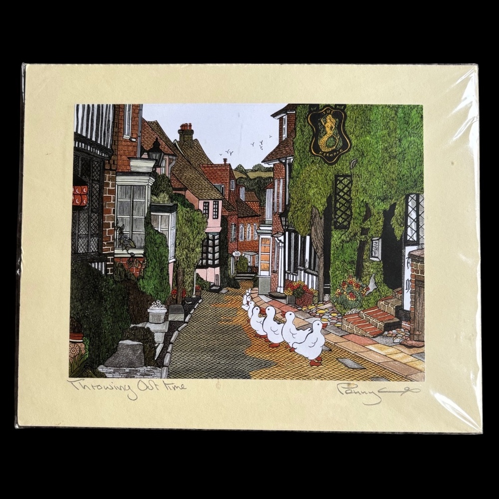Vintage Throwing Out Time Wall Art - NIP
